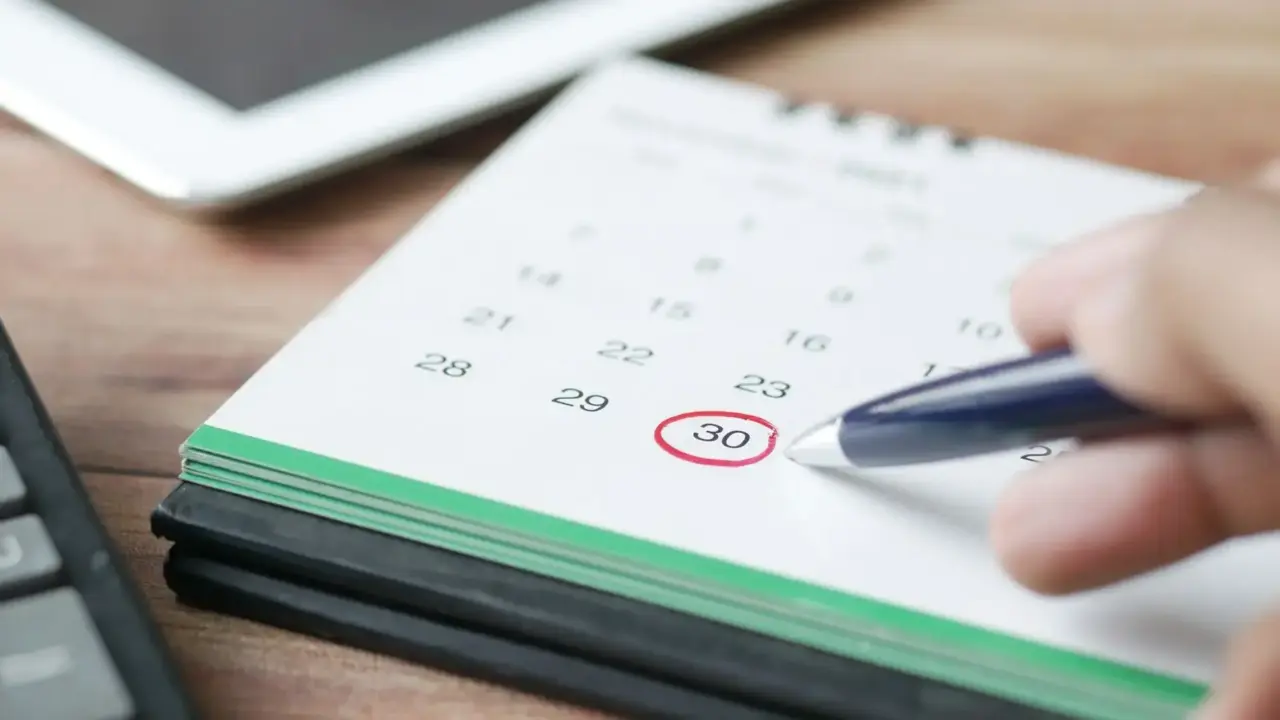 Construction Schedule Calendar