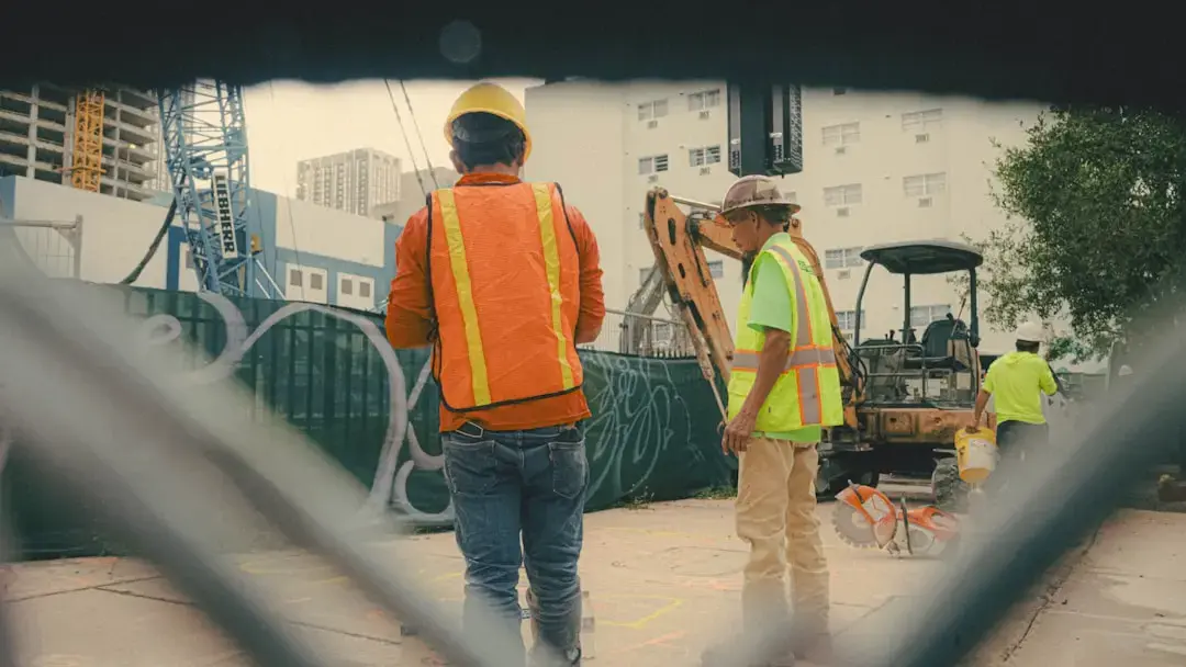 Construction Worker Contractor Discussion