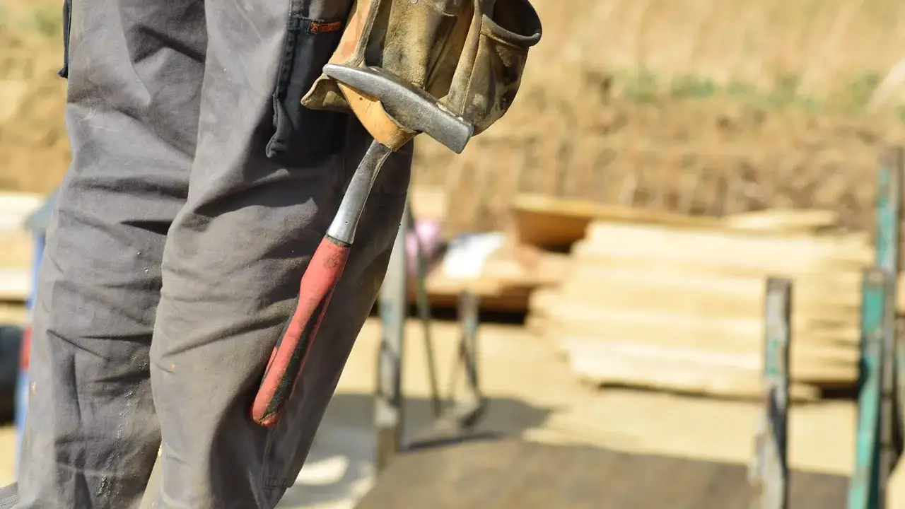 Construction Workers Building Site