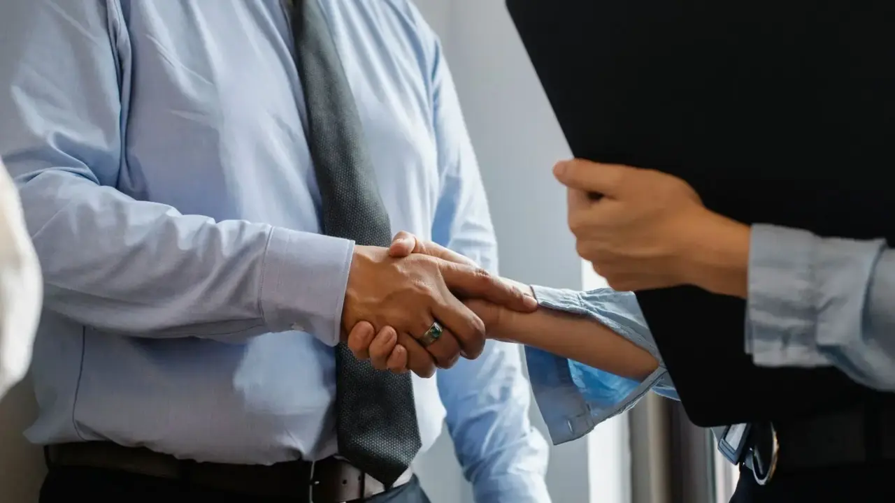 Contractor Handshake Professional Worker