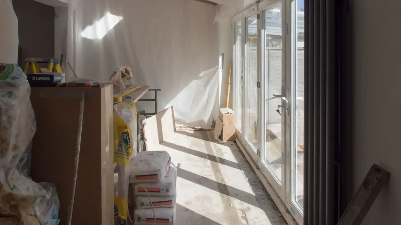 House Extension Unfinished Wall