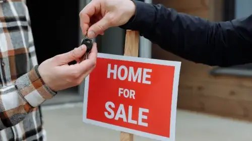 Local Contractor Handshake House Key