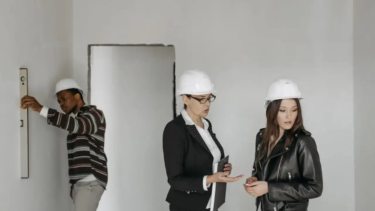 Measuring Tape Construction Site Architect Meeting