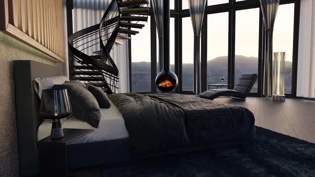 Modern Staircase Bedroom Interior