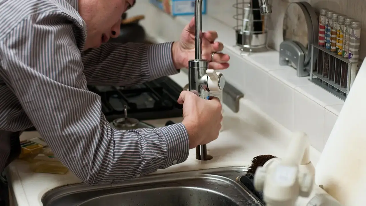 Electrical Socket Plumbing Pipes Kitchen Sink Installation