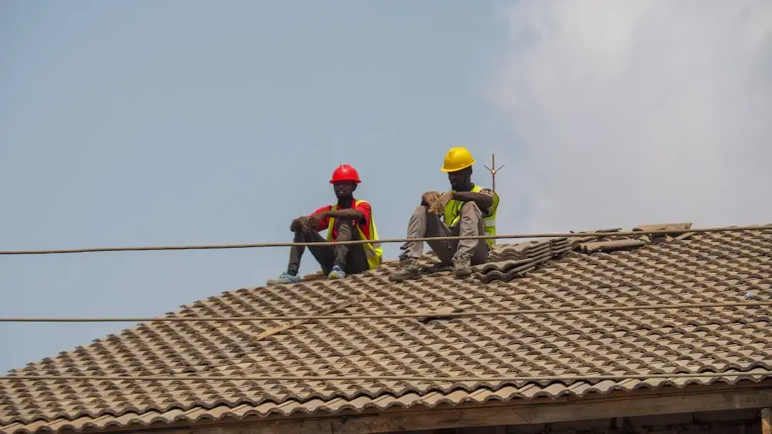 Roof Repair Construction Worker