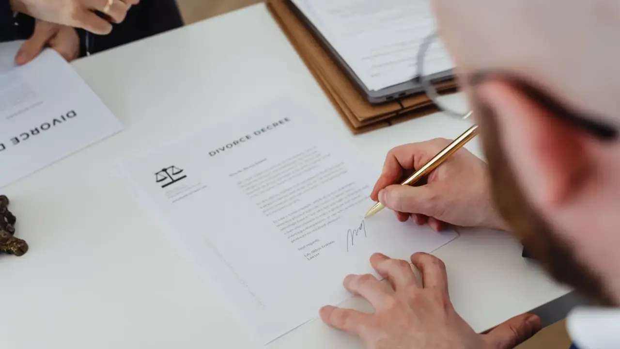 Signing Contract Legal Document